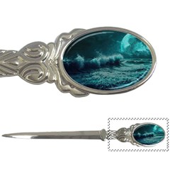 Waves Ocean Sea Tsunami Nautical 2 Letter Opener by Jancukart