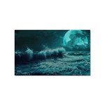 Waves Ocean Sea Tsunami Nautical 2 Sticker (Rectangular) Front