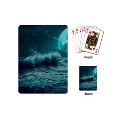 Waves Ocean Sea Tsunami Nautical 2 Playing Cards Single Design (mini)