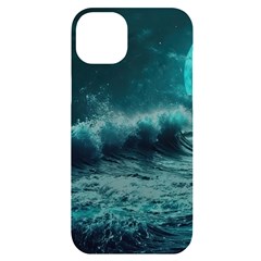 Waves Ocean Sea Tsunami Nautical 2 Iphone 14 Plus Black Uv Print Case by Jancukart