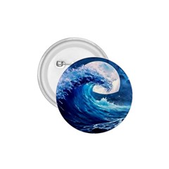 Tsunami Waves Ocean Sea Nautical Nature Water Moon 1 75  Buttons by Jancukart