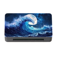 Tsunami Waves Ocean Sea Nautical Nature Water Moon Memory Card Reader With Cf by Jancukart