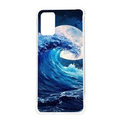 Tsunami Waves Ocean Sea Nautical Nature Water Moon Samsung Galaxy S20plus 6 7 Inch Tpu Uv Case by Jancukart