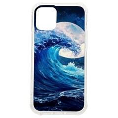 Tsunami Waves Ocean Sea Nautical Nature Water Moon Iphone 12 Mini Tpu Uv Print Case	 by Jancukart