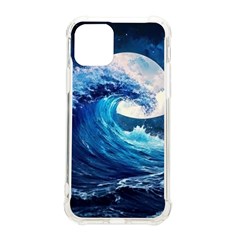 Tsunami Waves Ocean Sea Nautical Nature Water Moon Iphone 11 Pro 5 8 Inch Tpu Uv Print Case by Jancukart