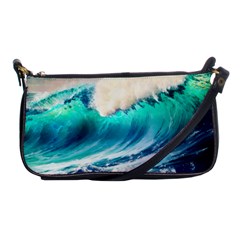 Tsunami Waves Ocean Sea Nautical Nature Water Art Ai Generated Shoulder Clutch Bag