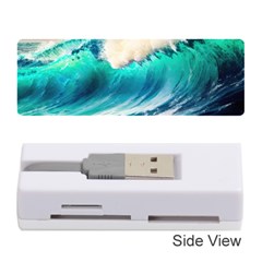 Tsunami Waves Ocean Sea Nautical Nature Water Art Ai Generated Memory Card Reader (stick) by Jancukart