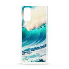 Tsunami Waves Ocean Sea Nautical Nature Water Art Ai Generated Samsung Galaxy S20 6 2 Inch Tpu Uv Case by Jancukart