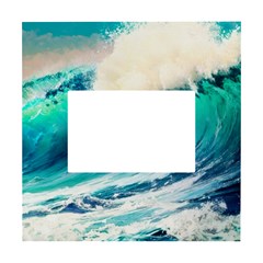 Tsunami Waves Ocean Sea Nautical Nature Water Art Ai Generated White Box Photo Frame 4  X 6  by Jancukart