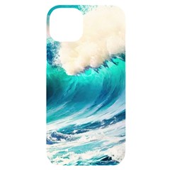 Tsunami Waves Ocean Sea Nautical Nature Water Art Ai Generated Iphone 14 Plus Black Uv Print Case by Jancukart