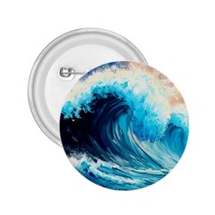 Tsunami Waves Ocean Sea Nautical Nature Water Arts 2 25  Buttons