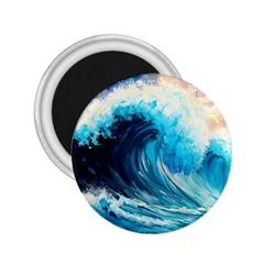 Tsunami Waves Ocean Sea Nautical Nature Water Arts 2 25  Magnets