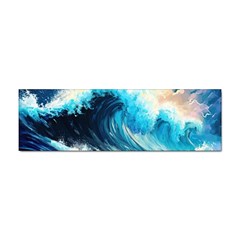 Tsunami Waves Ocean Sea Nautical Nature Water Arts Sticker (bumper) by Jancukart