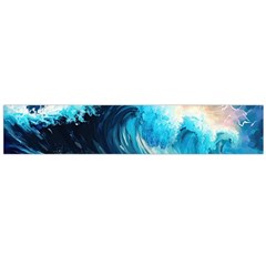 Tsunami Waves Ocean Sea Nautical Nature Water Arts Large Premium Plush Fleece Scarf 