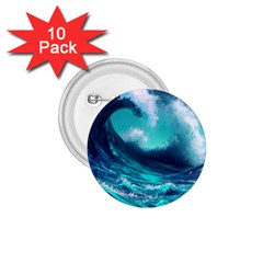 Tsunami Tidal Wave Ocean Waves Sea Nature Water 1 75  Buttons (10 Pack) by Jancukart