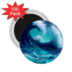 Tsunami Tidal Wave Ocean Waves Sea Nature Water 2 25  Magnets (100 Pack)  by Jancukart