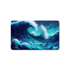 Tsunami Tidal Wave Ocean Waves Sea Nature Water Magnet (name Card) by Jancukart