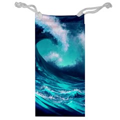 Tsunami Tidal Wave Ocean Waves Sea Nature Water Jewelry Bag by Jancukart