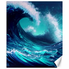 Tsunami Tidal Wave Ocean Waves Sea Nature Water Canvas 8  X 10 