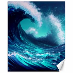 Tsunami Tidal Wave Ocean Waves Sea Nature Water Canvas 16  X 20  by Jancukart