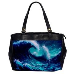 Tsunami Tidal Wave Ocean Waves Sea Nature Water Oversize Office Handbag by Jancukart