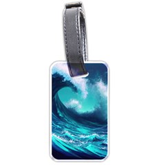 Tsunami Tidal Wave Ocean Waves Sea Nature Water Luggage Tag (one Side)