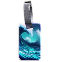 Tsunami Tidal Wave Ocean Waves Sea Nature Water Luggage Tag (two Sides) by Jancukart