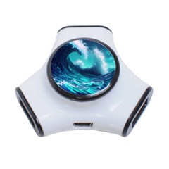 Tsunami Tidal Wave Ocean Waves Sea Nature Water 3-port Usb Hub by Jancukart