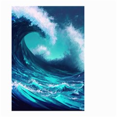 Tsunami Tidal Wave Ocean Waves Sea Nature Water Small Garden Flag (two Sides)