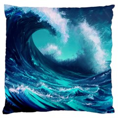 Tsunami Tidal Wave Ocean Waves Sea Nature Water Large Cushion Case (one Side)