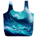 Tsunami Tidal Wave Ocean Waves Sea Nature Water Full Print Recycle Bag (XL) Front