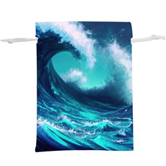 Tsunami Tidal Wave Ocean Waves Sea Nature Water Lightweight Drawstring Pouch (xl) by Jancukart