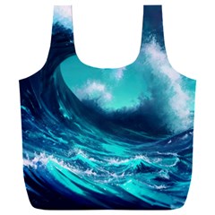 Tsunami Tidal Wave Ocean Waves Sea Nature Water Full Print Recycle Bag (xxxl)