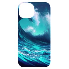 Tsunami Tidal Wave Ocean Waves Sea Nature Water Iphone 14 Black Uv Print Case by Jancukart