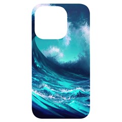 Tsunami Tidal Wave Ocean Waves Sea Nature Water Iphone 14 Pro Black Uv Print Case by Jancukart