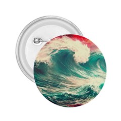 Storm Tsunami Waves Ocean Sea Nautical Nature 2 2 25  Buttons by Jancukart