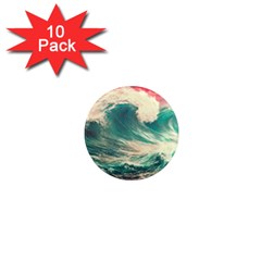 Storm Tsunami Waves Ocean Sea Nautical Nature 2 1  Mini Magnet (10 Pack) 