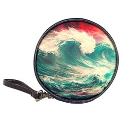 Storm Tsunami Waves Ocean Sea Nautical Nature 2 Classic 20-cd Wallets by Jancukart