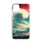 Storm Tsunami Waves Ocean Sea Nautical Nature 2 iPhone 11 TPU UV Print Case Front