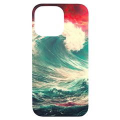 Storm Tsunami Waves Ocean Sea Nautical Nature 2 Iphone 14 Pro Max Black Uv Print Case