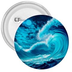 Waves Ocean Sea Tsunami Nautical 3 3  Buttons