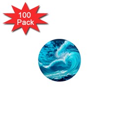 Waves Ocean Sea Tsunami Nautical 3 1  Mini Magnets (100 Pack) 