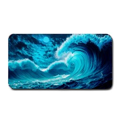 Waves Ocean Sea Tsunami Nautical 3 Medium Bar Mat by Jancukart