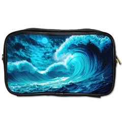 Waves Ocean Sea Tsunami Nautical 3 Toiletries Bag (one Side) by Jancukart