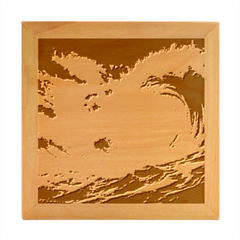 Waves Ocean Sea Tsunami Nautical 3 Wood Photo Frame Cube by Jancukart