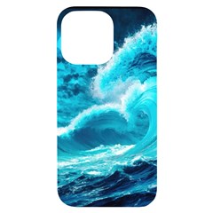 Waves Ocean Sea Tsunami Nautical 3 Iphone 14 Pro Max Black Uv Print Case by Jancukart