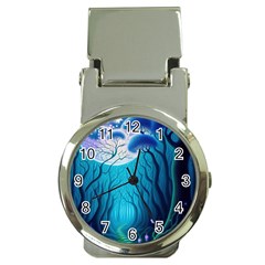 Forrest Jungle Blue Artwork Money Clip Watches