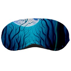 Forrest Jungle Blue Artwork Sleeping Mask