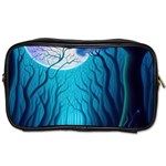 Forrest Jungle Blue Artwork Toiletries Bag (Two Sides) Front