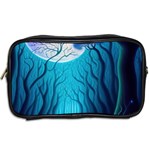 Forrest Jungle Blue Artwork Toiletries Bag (Two Sides) Back